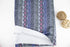 Blue Purple Digital Snake Print Polyester Knit with Fleece Back Fabric by the yard